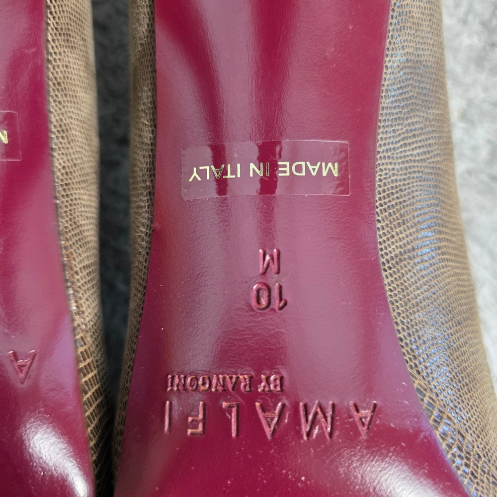 Amalfi Taupe Textured Heels - Picture 8 of 9